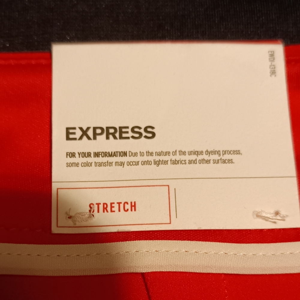 🍋Express NWT 0R red skinny mid-rise stretch - Picture 4 of 11